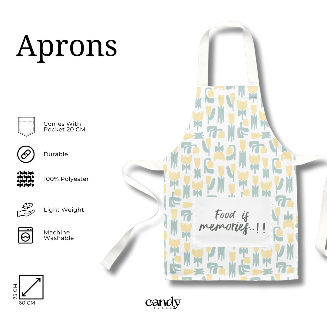 Apron - Yellow Flower Aprons CandyFlossstores 