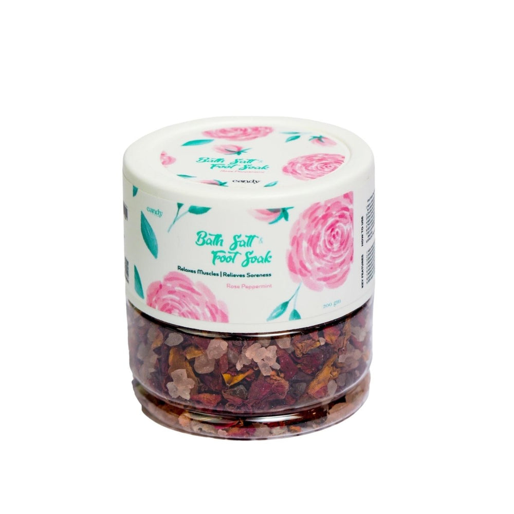 Bath Salt and Foot Soak - Rose Peppermint (200 gm) Personal Care