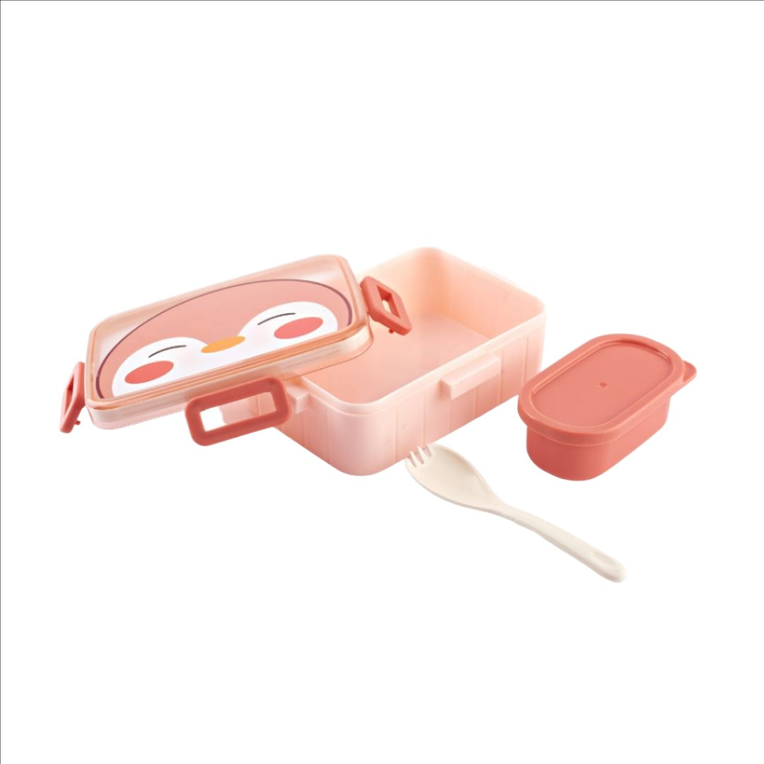 BEAR LUNCH BOX Kitchenware CandyFlossstores PINK 600 ML 