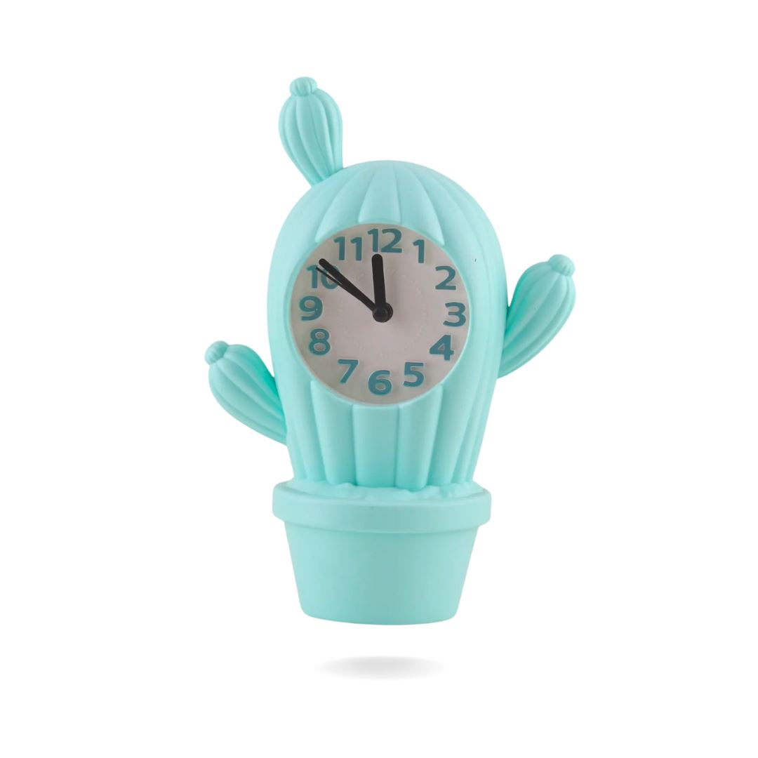 CACTUS TABLE CLOCK Clocks CandyFlossstores SKY BLUE 