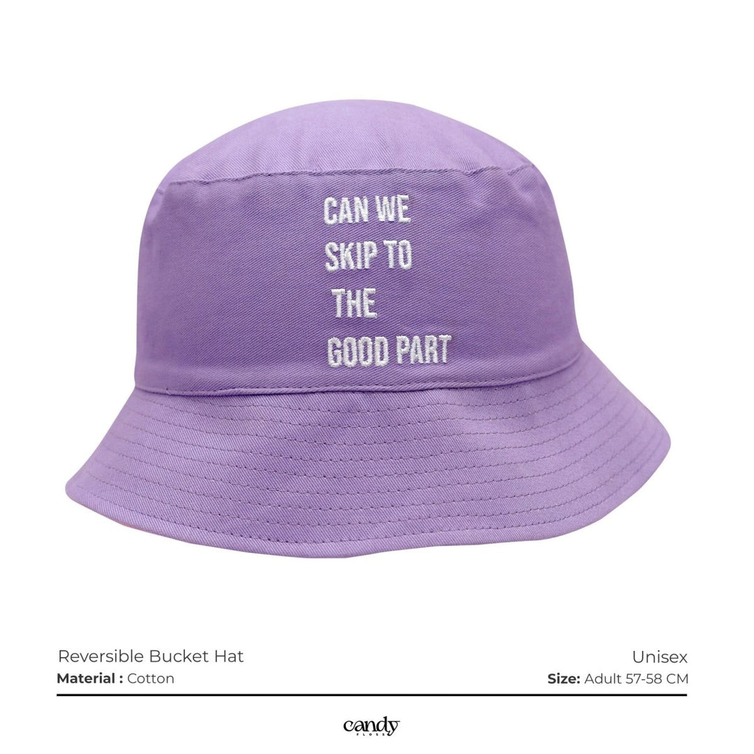 Candy Bucket Hat - Reversible (Pink & Purple) Caps