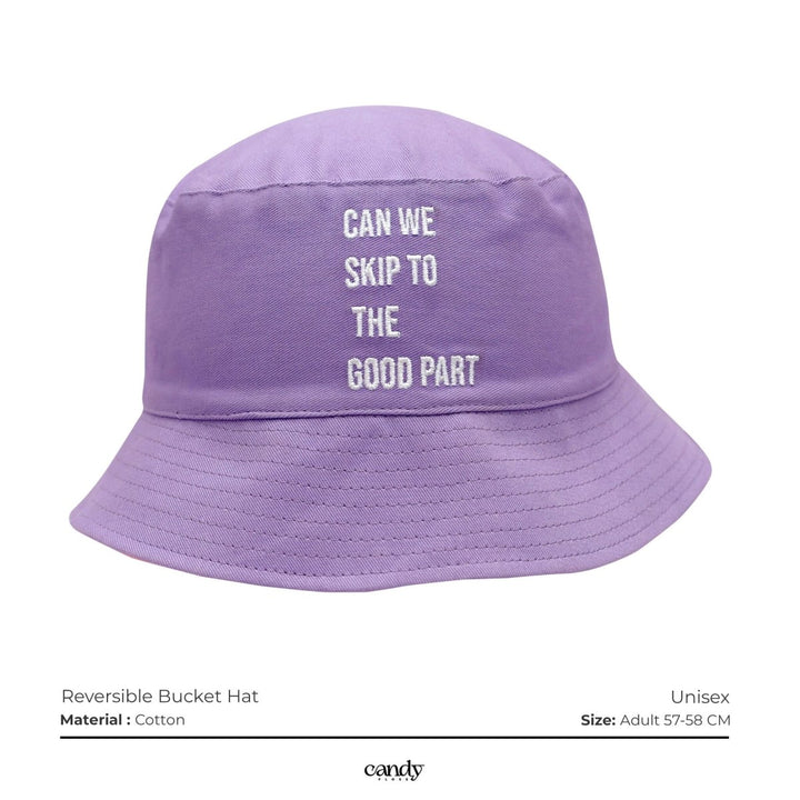 Candy Bucket Hat - Reversible (Pink & Purple) Caps