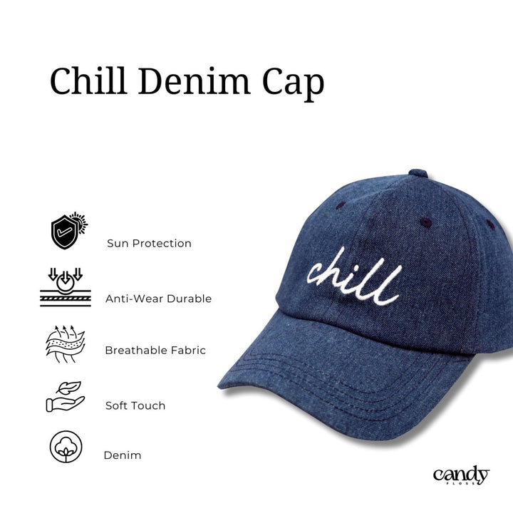 Candy Denim 'Chill' Cap Caps