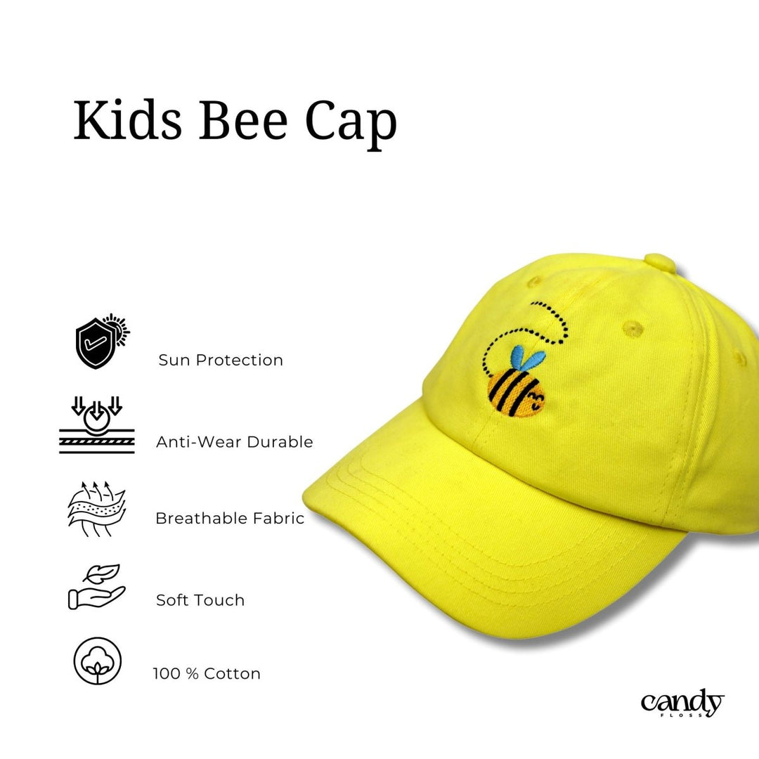 Candy Kid's Bee Embroidered Cap Caps