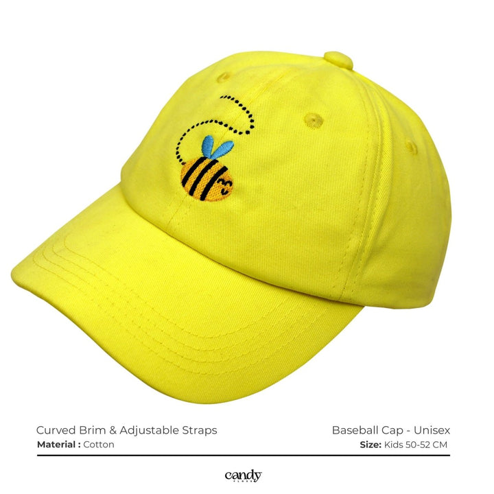 Candy Kid's Bee Embroidered Cap Caps