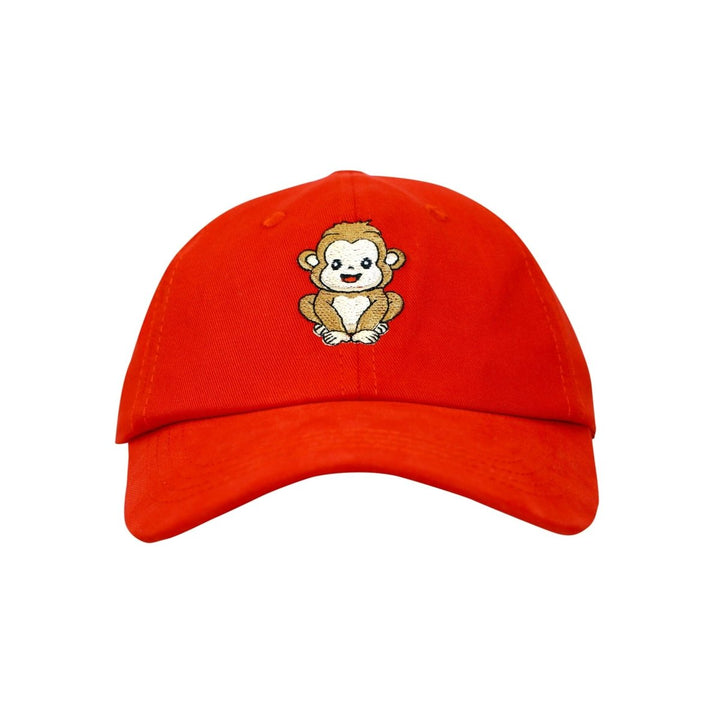 Candy Kids Cap With Monkey Embroidery Caps