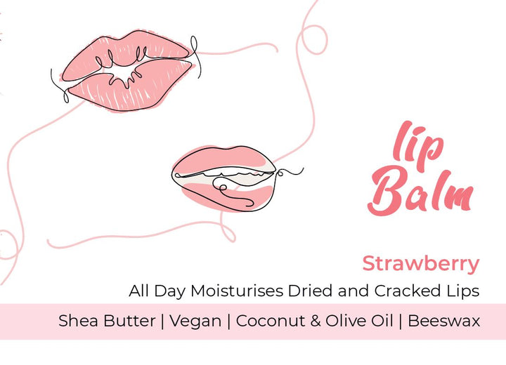 Candy Lip Balm - Strawberry (8gm) lip balm CandyFlossstores 