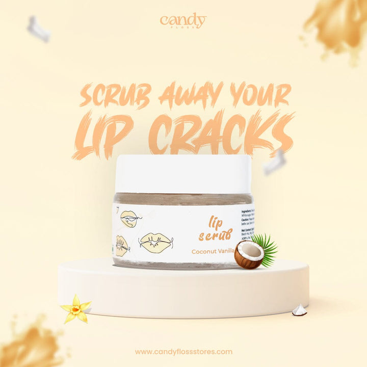 Candy Lip Scrub-Coconut Vanilla (20gm) lip balm CandyFlossstores 