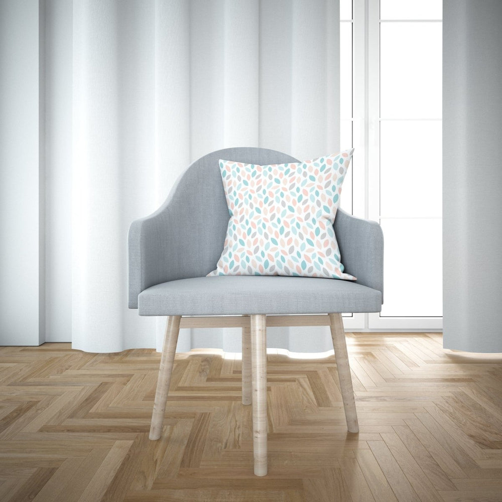 Candy Pastel Leaves Print Cushion Cushion