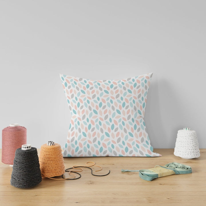 Candy Pastel Leaves Print Cushion Cushion