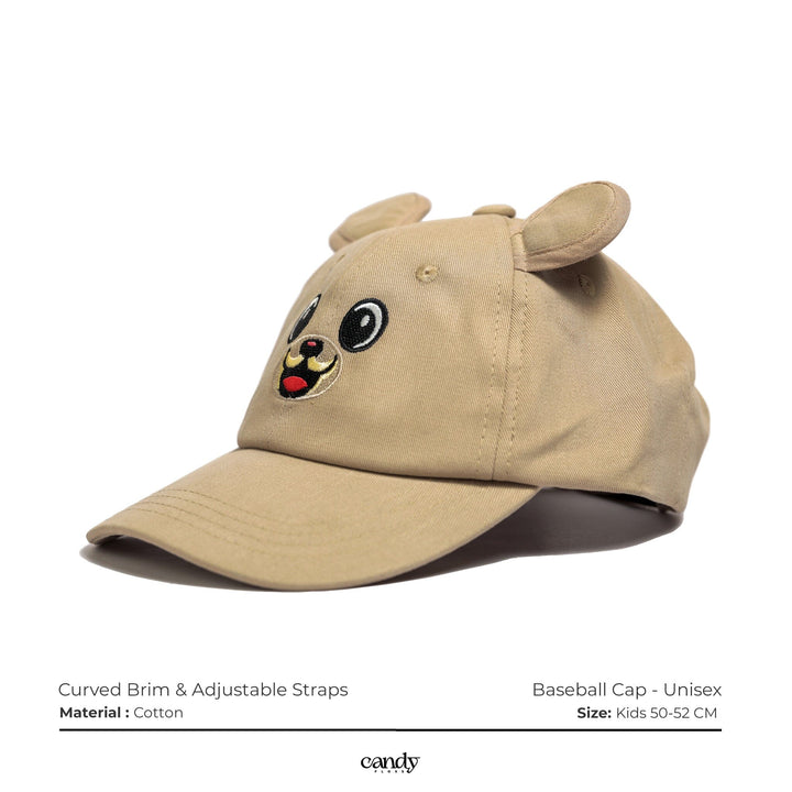 Candy Smiley Baseball Cap - Beige caps CandyFlossstores 