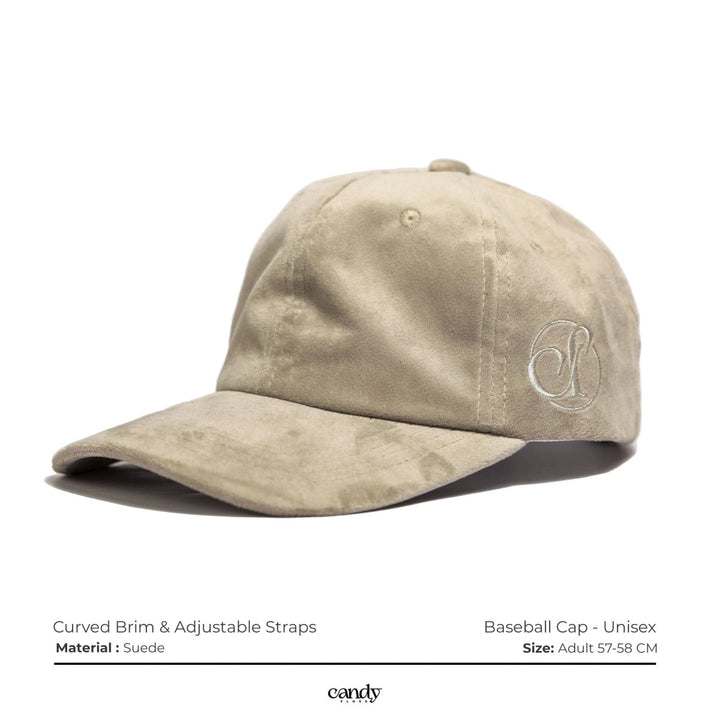 Candy Suede Baseball Cap - Light Brown Caps