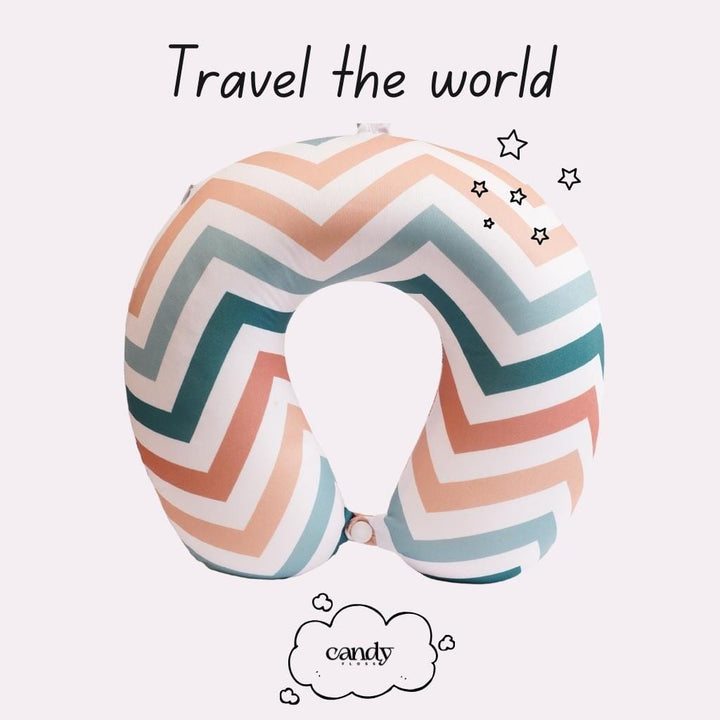Candy Waves Travelling Neck Pillow Neck pillow CandyFlossstores 