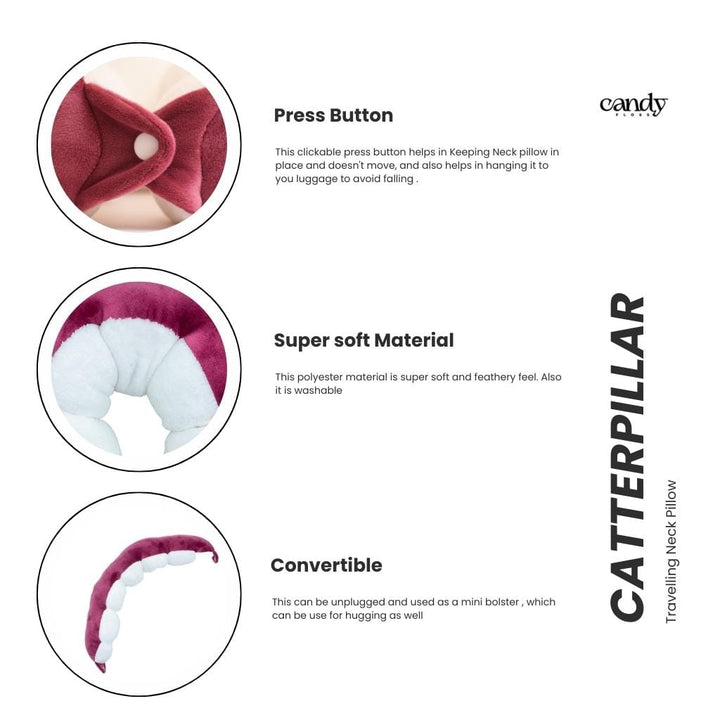 Caterpillar Neck Pillow Neck Pillow