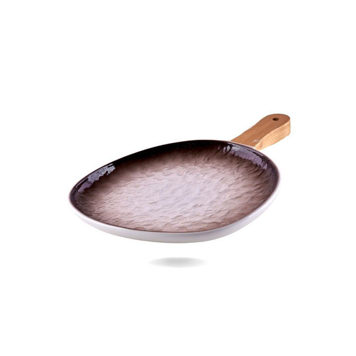 Ceramic Service Handle Plate Serving Trays and Bowls