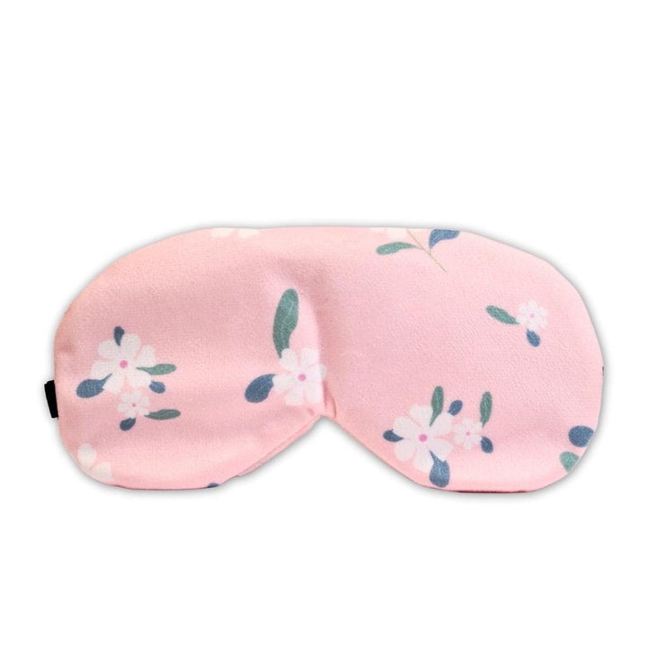 Chill Out & Sleep In: Cool Comfort Floral Pink Eye Mask (With Gel Pad) Eye Masks