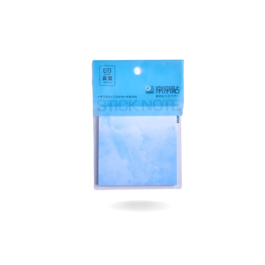 CLOUDY STICKY NOTE Stationery CandyFlossstores BLUE 