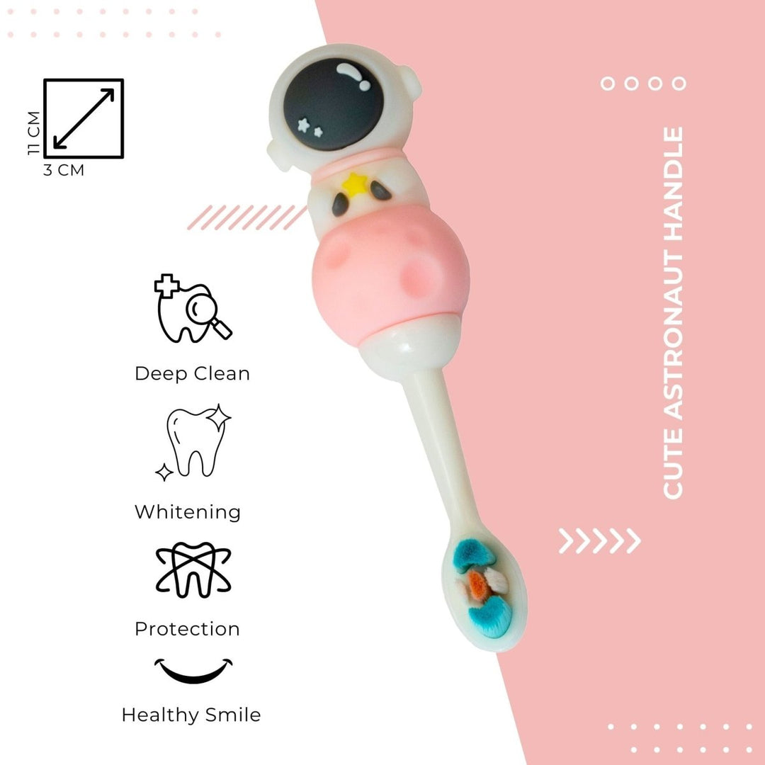 Cute Astronaut Handle Soft Kids Toothbrush Toothbrush