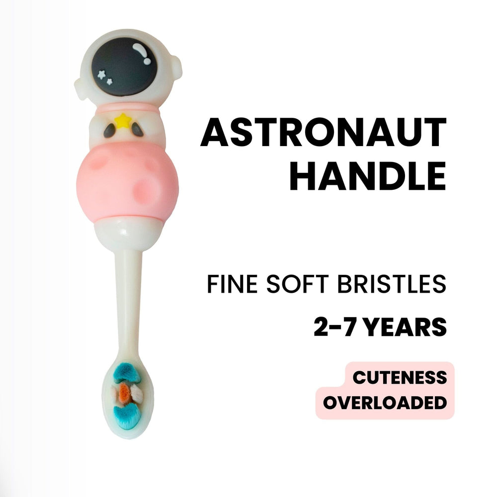 Cute Astronaut Handle Soft Kids Toothbrush Toothbrushes CandyFlossstores 