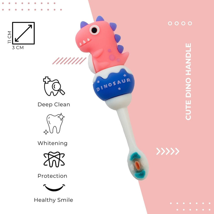 Cute Dinosaurs Handle Soft Kids Toothbrush Toothbrush
