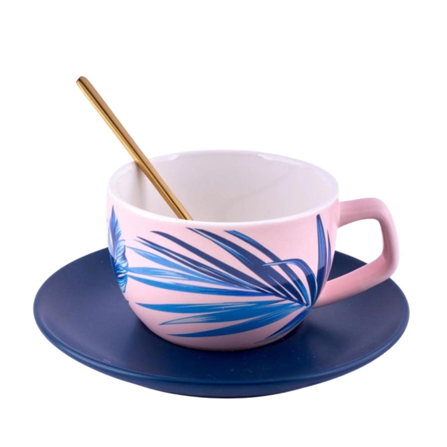 Floral Cup & Saucer Luxe Mugs