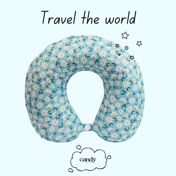 Floral Escape Memory Foam Neck Pillow! Neck Pillow