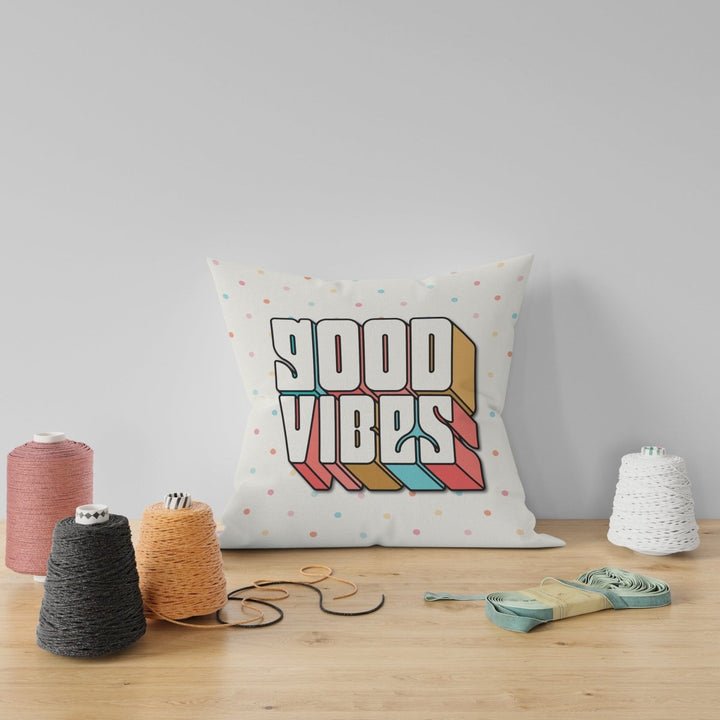 Good Vibes Cushion - Polka Dots Cushion