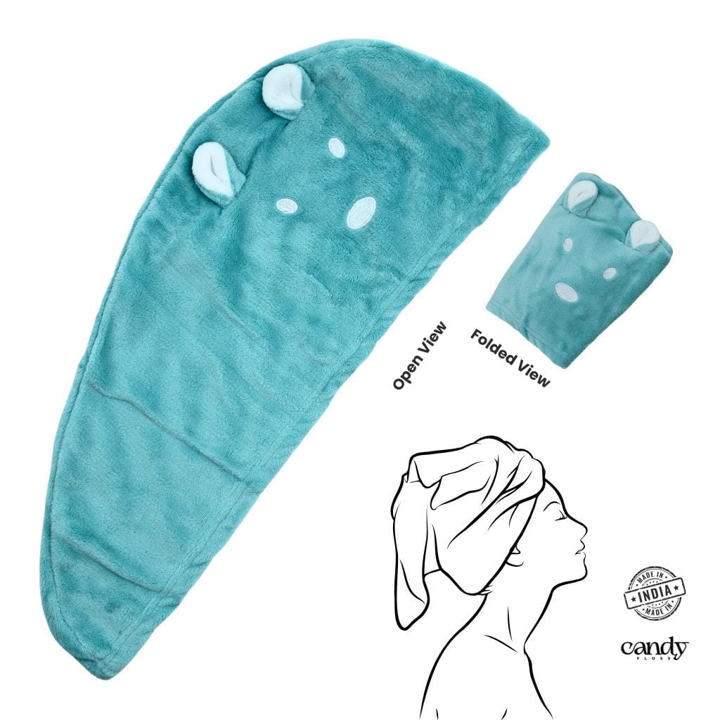 Hair Drying Towel hair drying towel CandyFlossstores Mint 