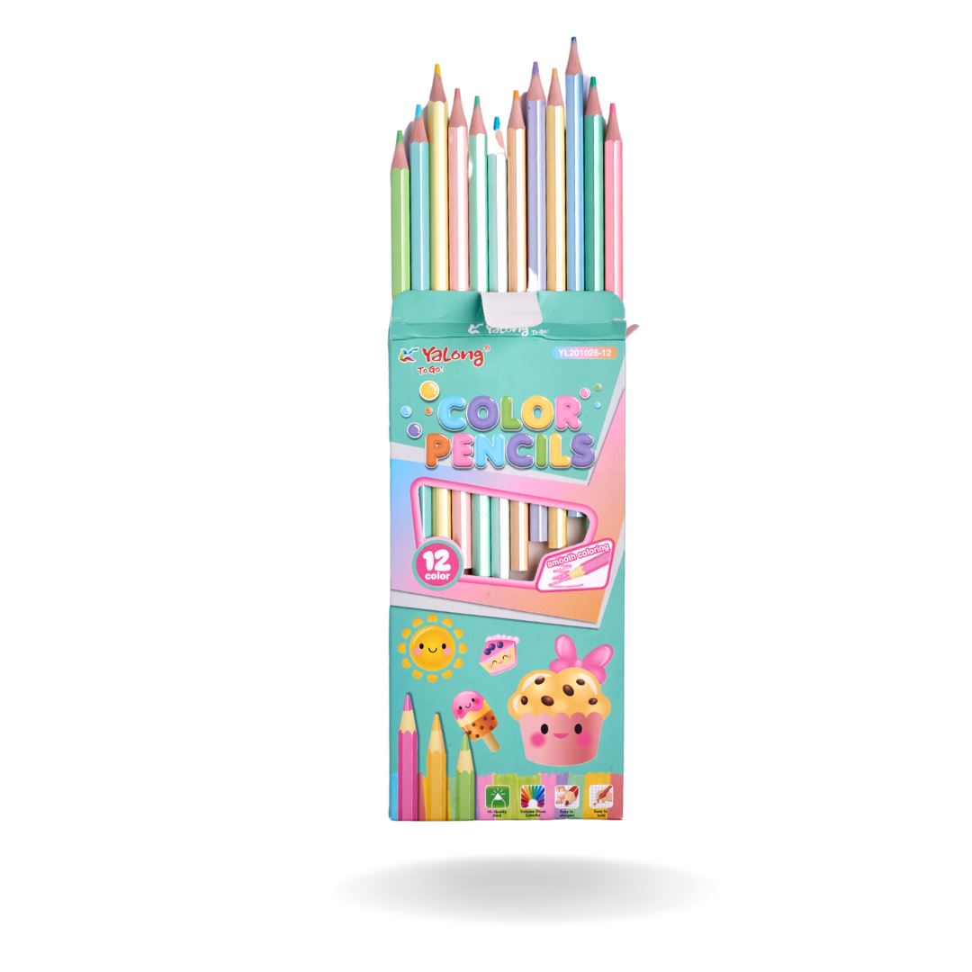 HAPPY DAY COLOUR PENCIL SET Stationery CandyFlossstores GREEN 