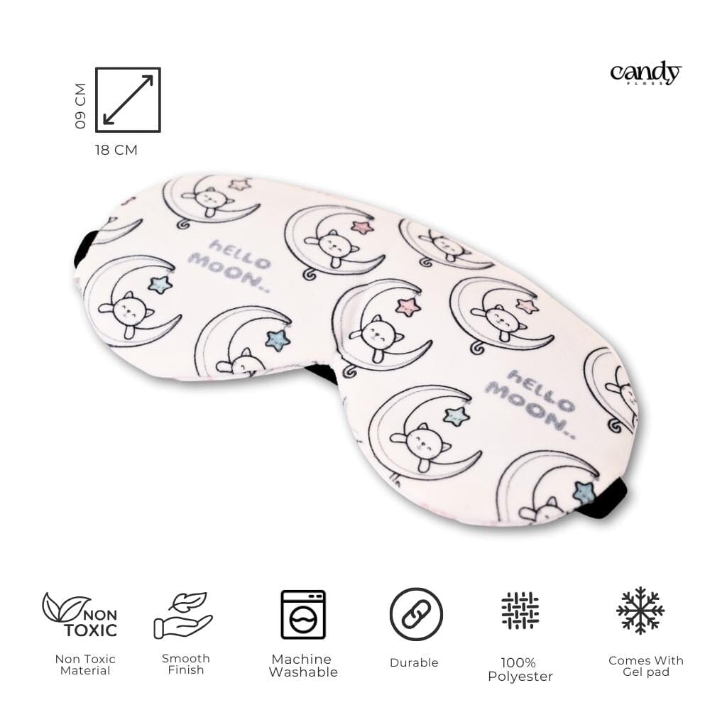 Hello Moon Eye Mask (With Gel Pad) Eye Masks CandyFlossstores 