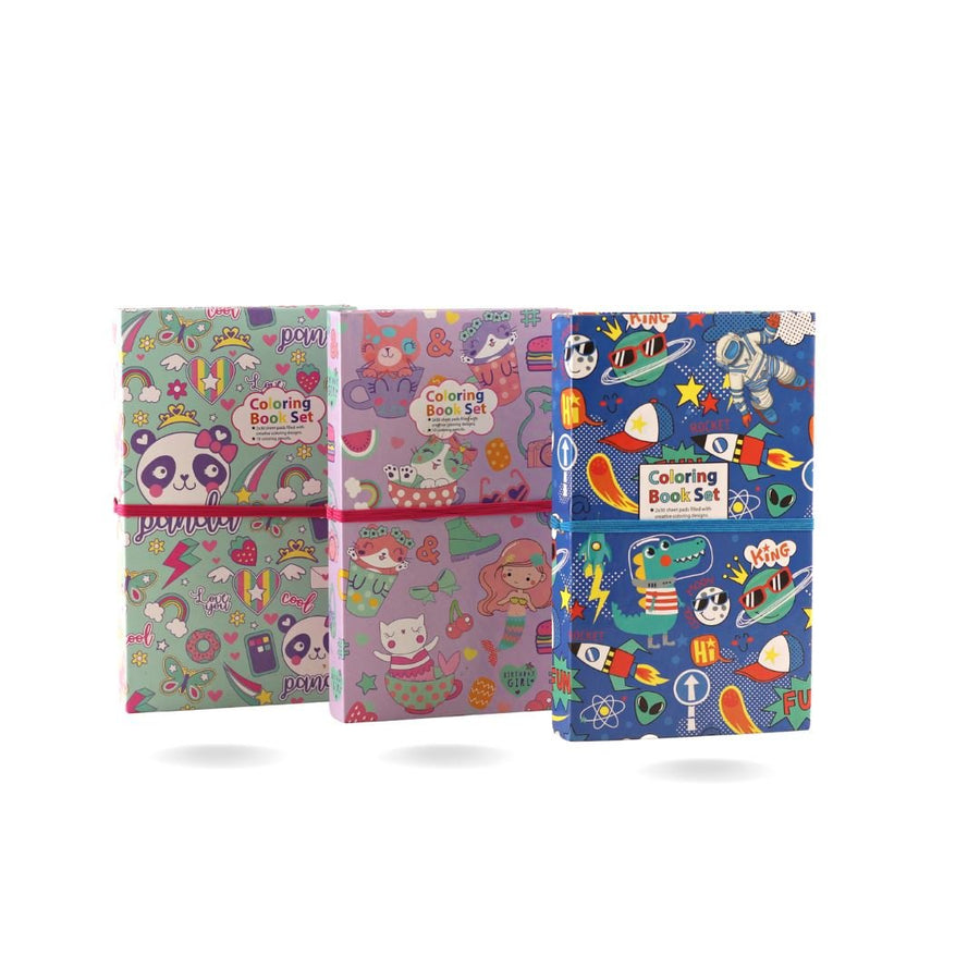 Jumbo colour Book and pencil Diary