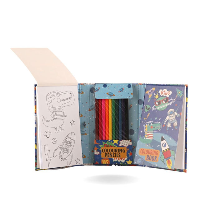 Jumbo colour Book and pencil Diary