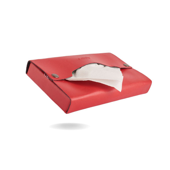 LEATHERETTE TISSUE HOLDER CandyFlossstores RED 