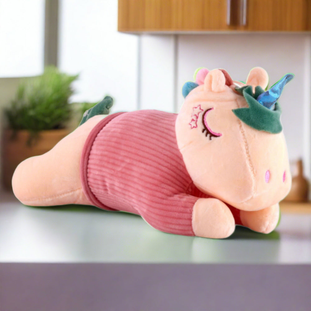 Sleeping Unicorn Plush Toy in pink  by Candy Floss 