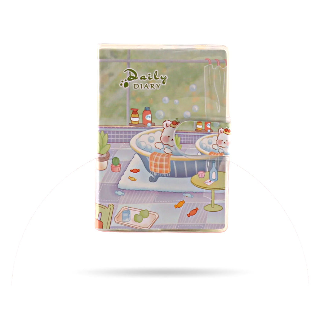 LITTLE TEDDY DIARY Stationery CandyFlossstores BATHING TEDDY A7 