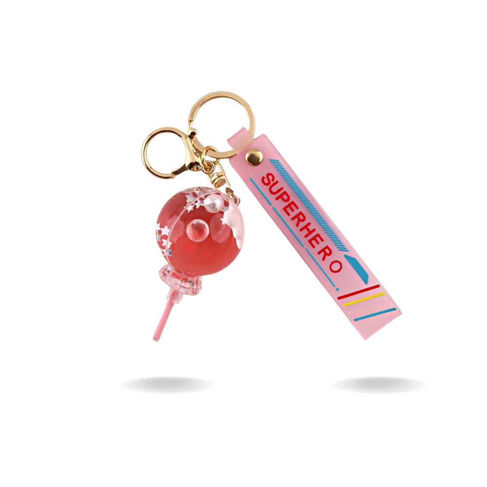 LOLLIPOP STAR KEYCHAIN Keychains CandyFlossstores PINK 