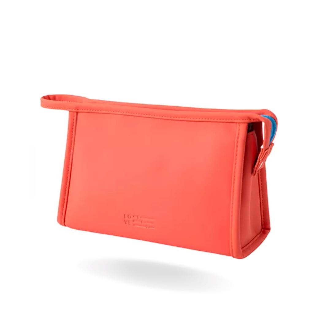 LOVE MAKEUP POUCH Travel Pouches CandyFlossstores ORANGE 