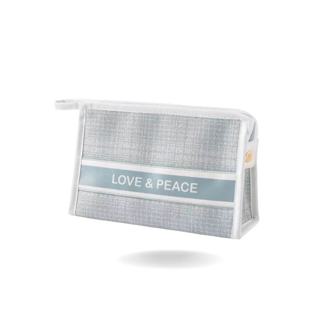 LOVE & PEACE COSMETIC POUCH Cosmetics CandyFlossstores BLUE 