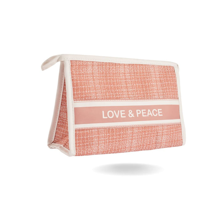 LOVE & PEACE COSMETIC POUCH Cosmetics CandyFlossstores PINK 