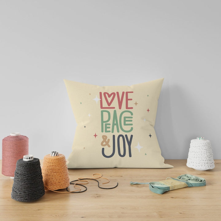 Love Peace & Joy Cushion Cushion