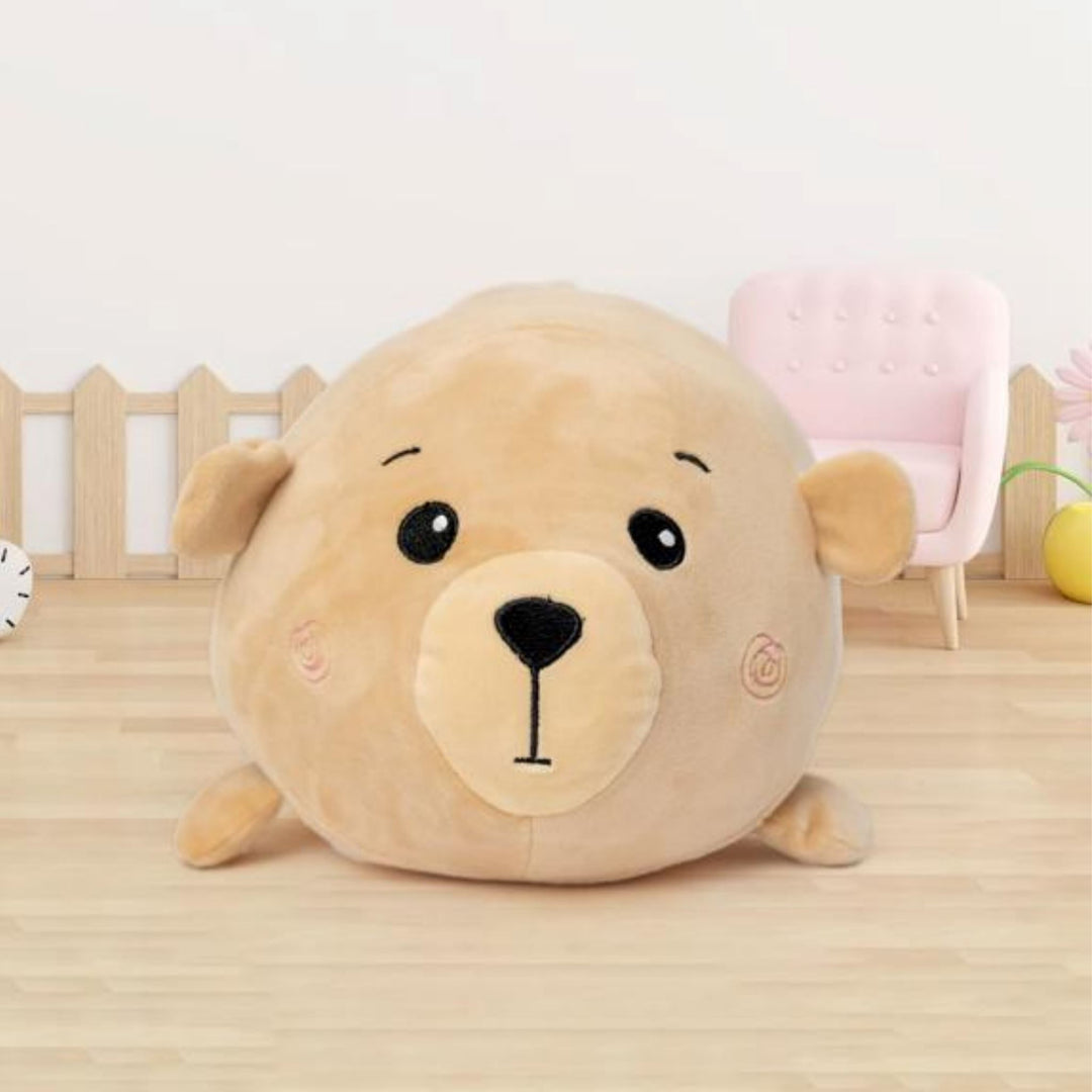 Lying stuffed bear toy from candy floss