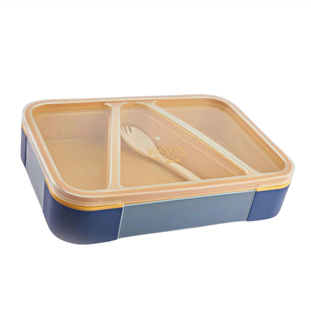 MULTI COMPARTMENT STYLISH LUNCHBOX Kitchenware CandyFlossstores BLUE 1000 ML 