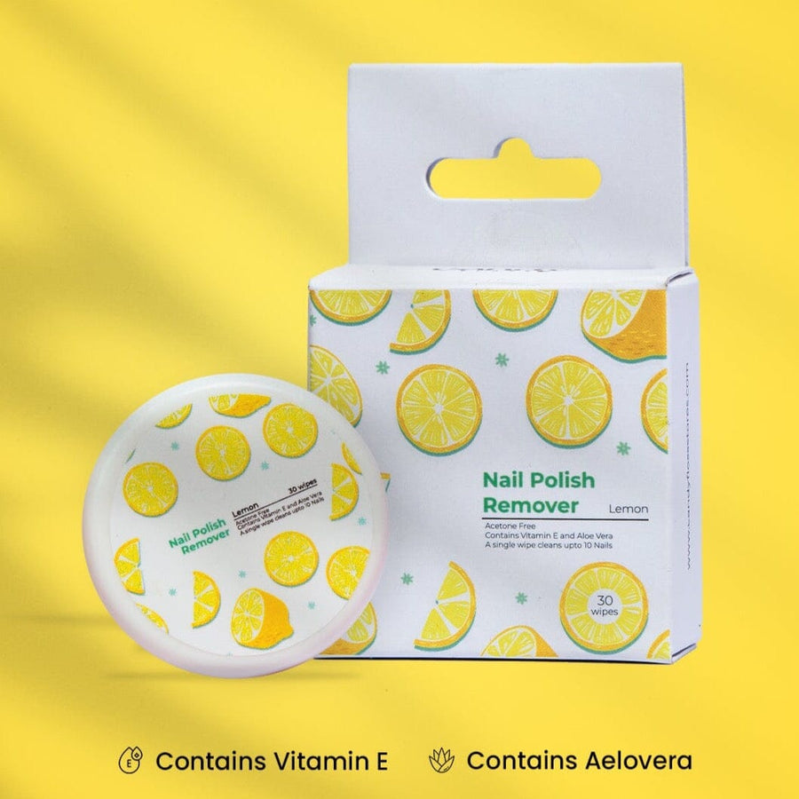 Nail polish remover wipes - Lemon (30 wipes) Personal Care