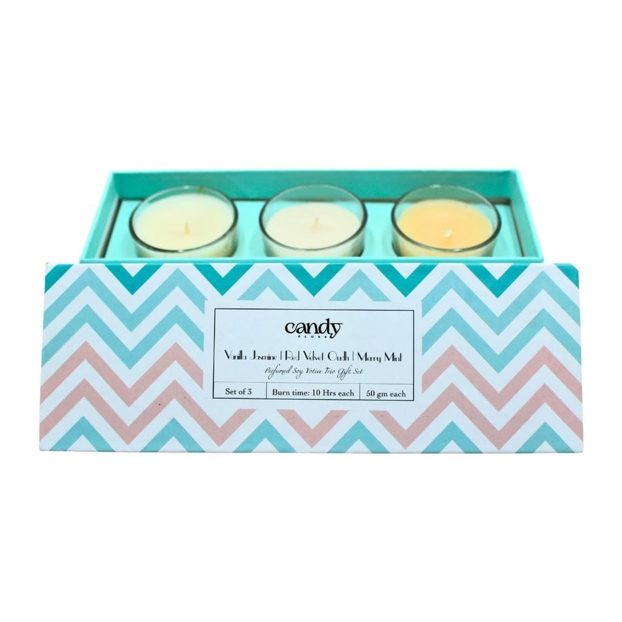 Perfumed Soy Candle Votive Trio Gift set Scented Candles