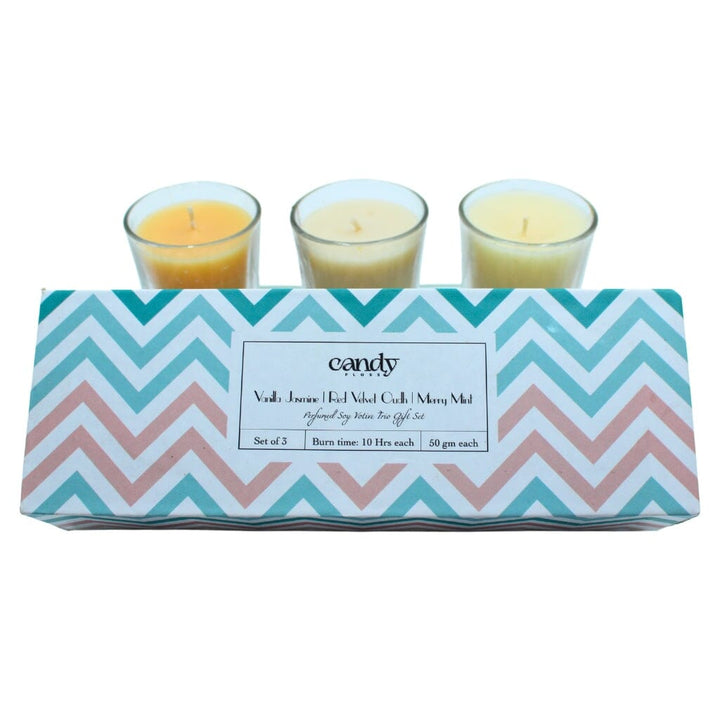 Perfumed Soy Candle Votive Trio Gift set Scented Candles