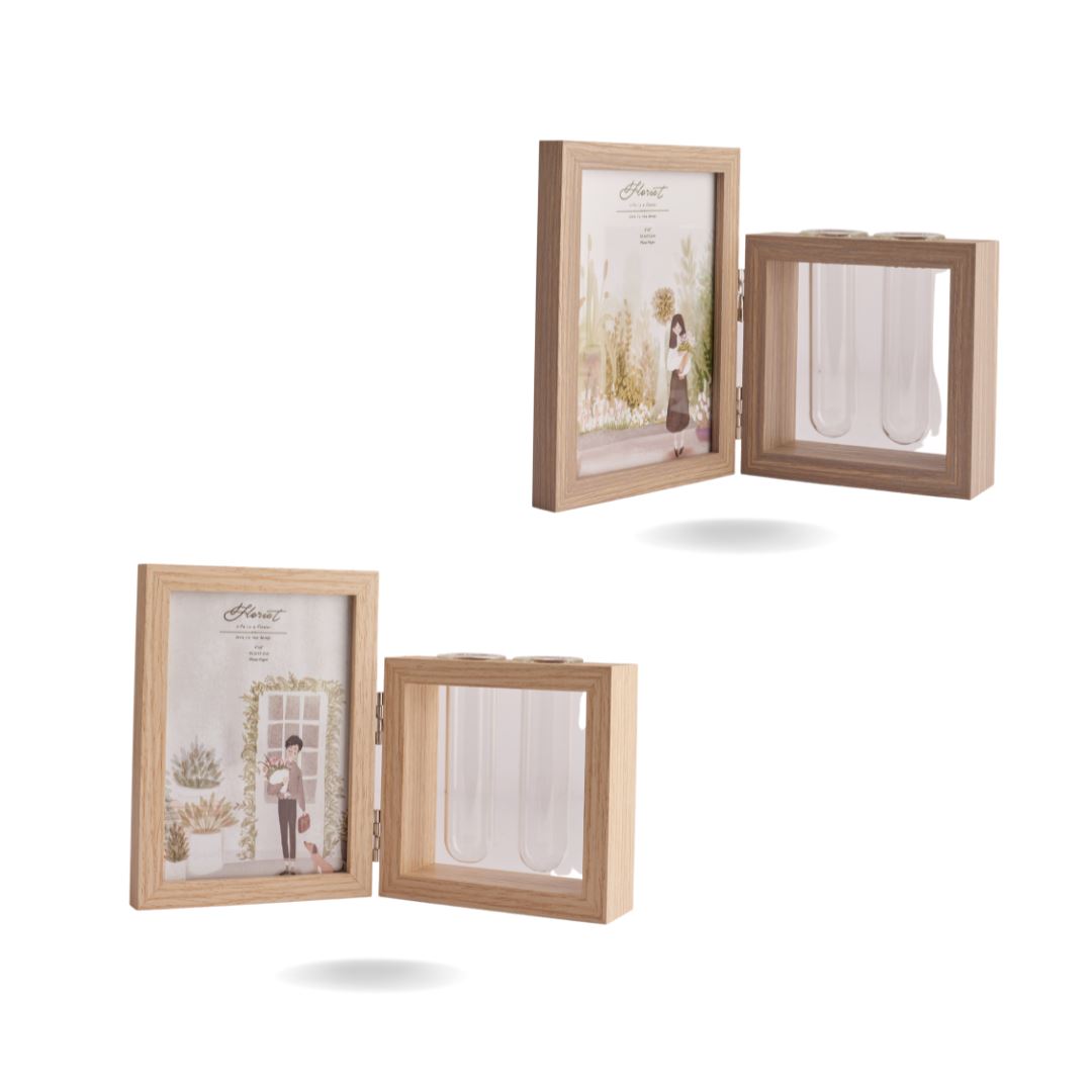 PHOTO FRAME WITH FLOWER HOLDER CandyFlossstores 