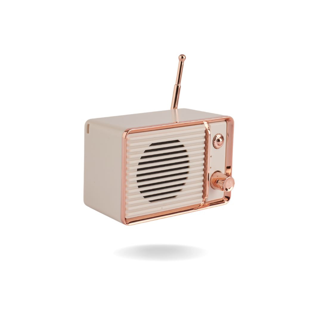 RADIO STYLE- MINI BLUETOOTH SPEAKER Speakers CandyFlossstores WHITE 
