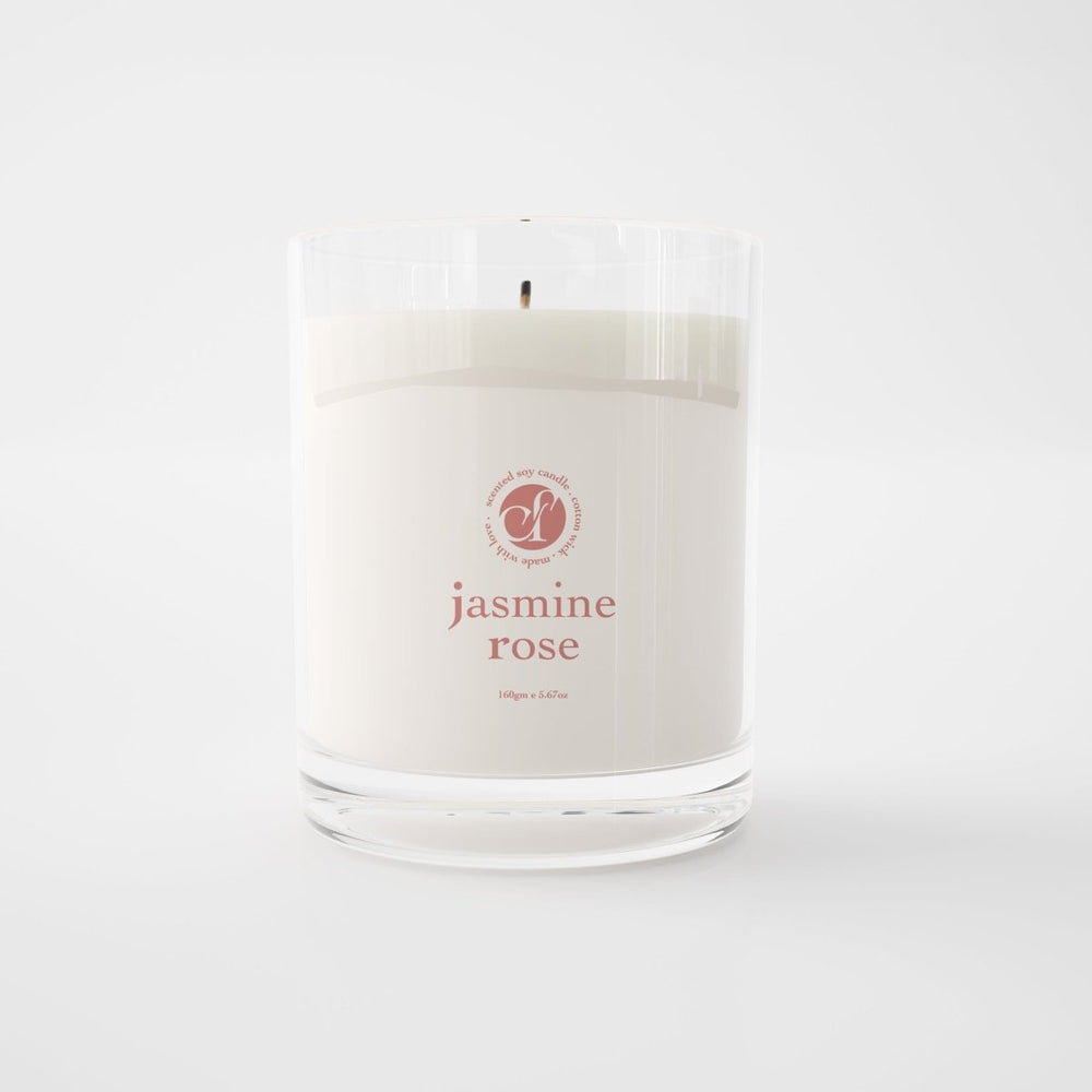 Scented Soy Candle - Jasmine Rose (160 GM) Scented Candles