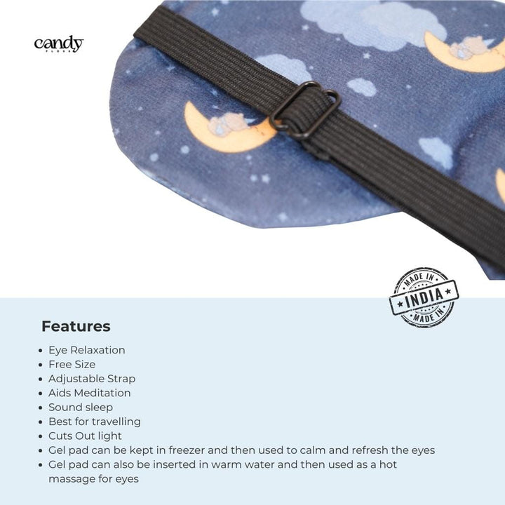 Sleeping Bear Eye Mask (With Gel Pad) Eye Masks