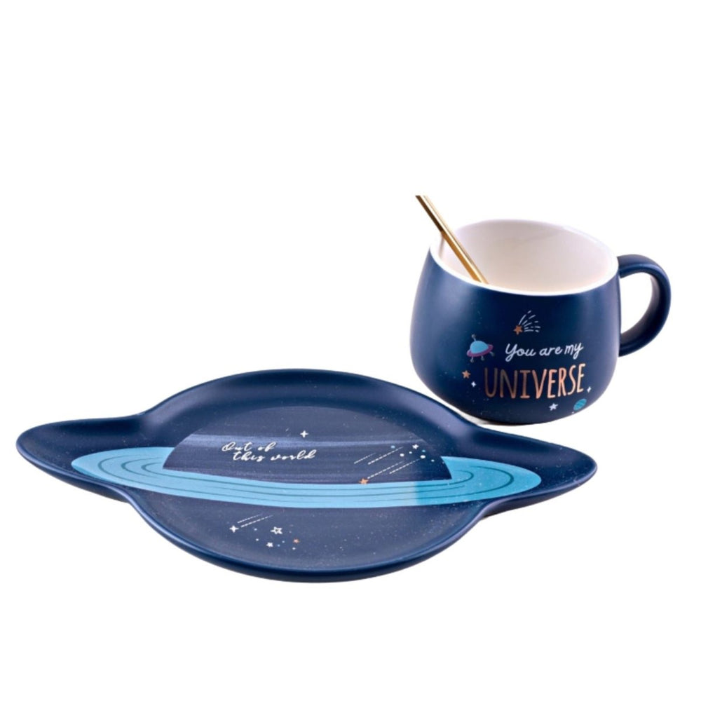 SPACESHIP MUG AND SAUCER Luxe Mugs